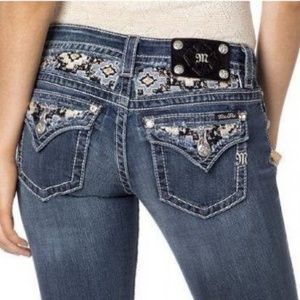 Miss Me Jeans - Candy Ikat Rhinestones 28" 5/6
